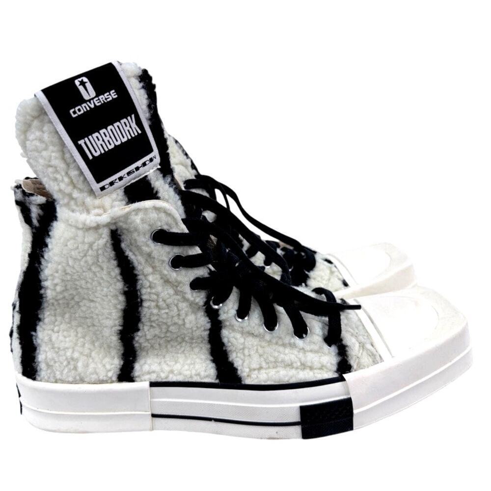 Converse x Rick Owens TURBODRK Chuck 70 Shearling BWOB Sz 9